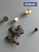 Nurlin Solid Brass Circular Cabinet Knobs & Bathroom Hooks