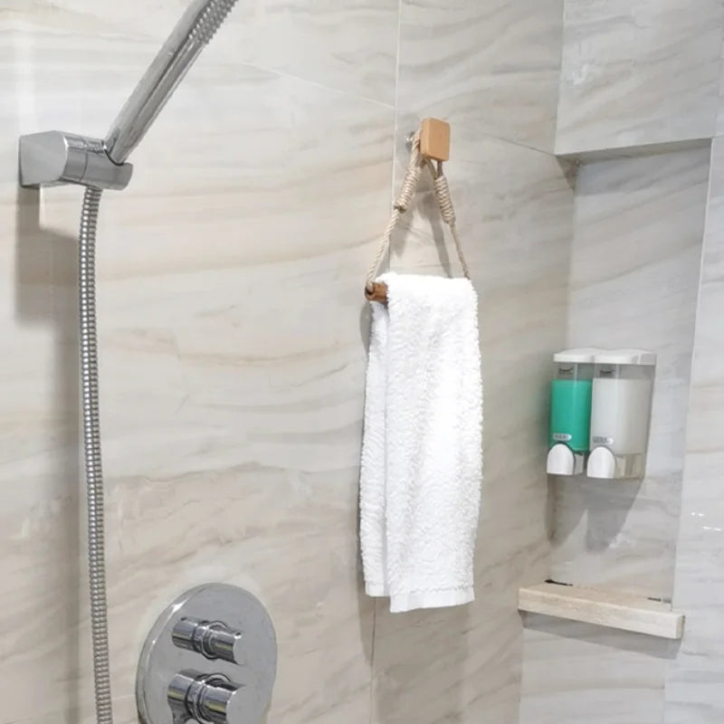 Wall-Mounted Wooden Toilet Paper Holder – Stylish Bathroom Accessory