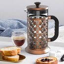 Elegant Lattice Design French Press Coffee Maker 1000ml