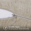 Chenille Cushion Cover – Soft Throw Pillow Case with Stitched Edge, Velvet Pillow Cover for Couch