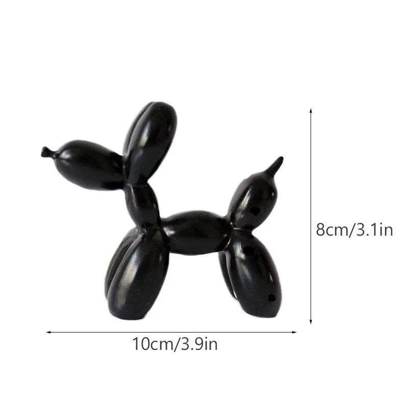 Nordic Balloon Dog Figurine – Modern Resin Home Décor for Living Room, Desk, Entryway & Gifts