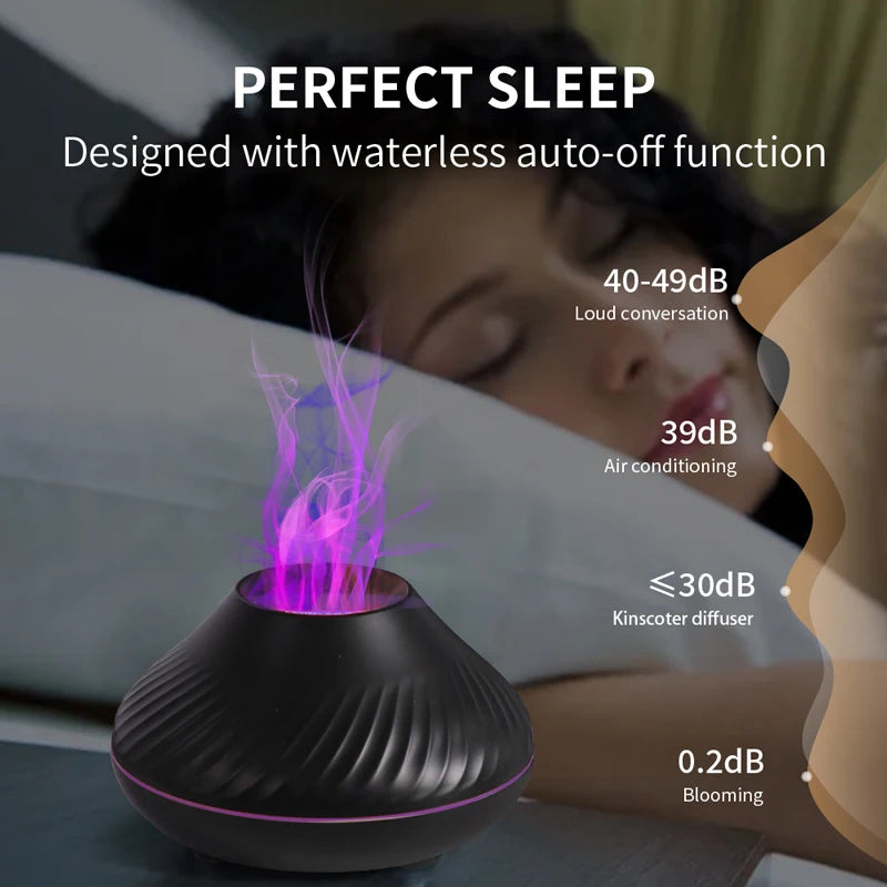 Volcanic Aroma Diffuser – Essential Oil Diffuser Lamp & Humidifier USB Rechargeable