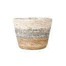Straw Woven Flower Basket – Grass Planter Pot for Indoor & Outdoor Plant Decor
