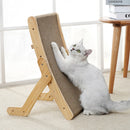 5-in-1 Cat Scratcher with Wooden Frame – Reversible Cardboard Lounger & Activity Center