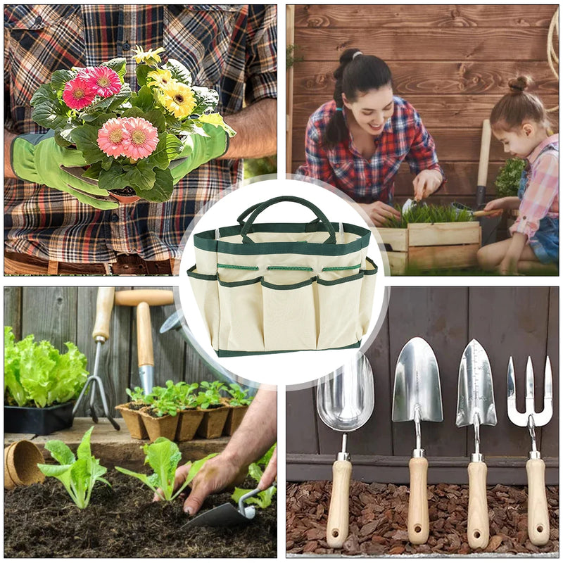 Garden Tool Storage Bag – 600D Oxford Cloth Large Capacity Organizer for Gardening and Yard Work