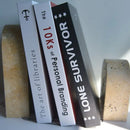 Natural Stone Bookend |  Beige Travertine Bookend for Home Decoration