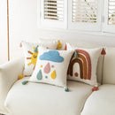 Whimsical Tufted Embroidery Cushion Cover | Kids Room, Nursery, Playroom or Living Room
