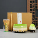 Japanese Matcha Tea Ceremony Set | Natural Bamboo Whisk & Pottery Bowl