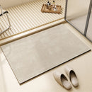 Modern Simple Chic Bathroom Mat | Diatomite Mud, Absorbent, Non-slip + Soft