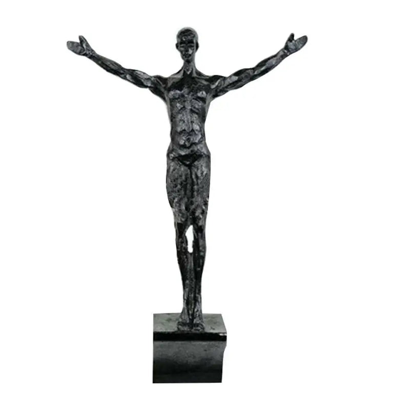 Abseiling Rock Climbing People Resin Wall Art – 3D Climber Sculpture Decor
