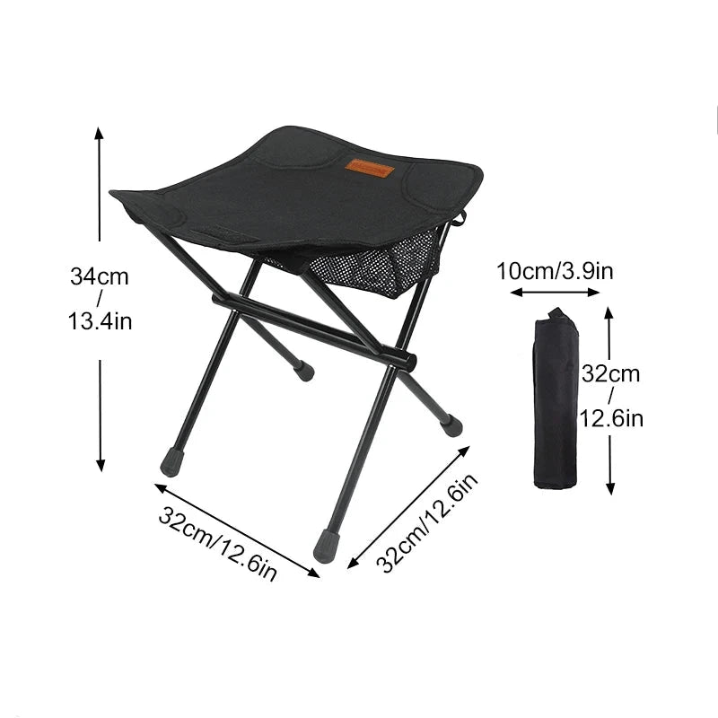 PACOONE Ultralight Portable Folding Stool