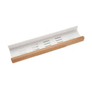 Wall-Mounted Wooden Bathroom Storage Shelf – Adhesive Mounted Floating Organizer