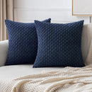Corduroy Throw Pillow Covers – Soft Textured Cushion Covers for Couch, Sofa or bed