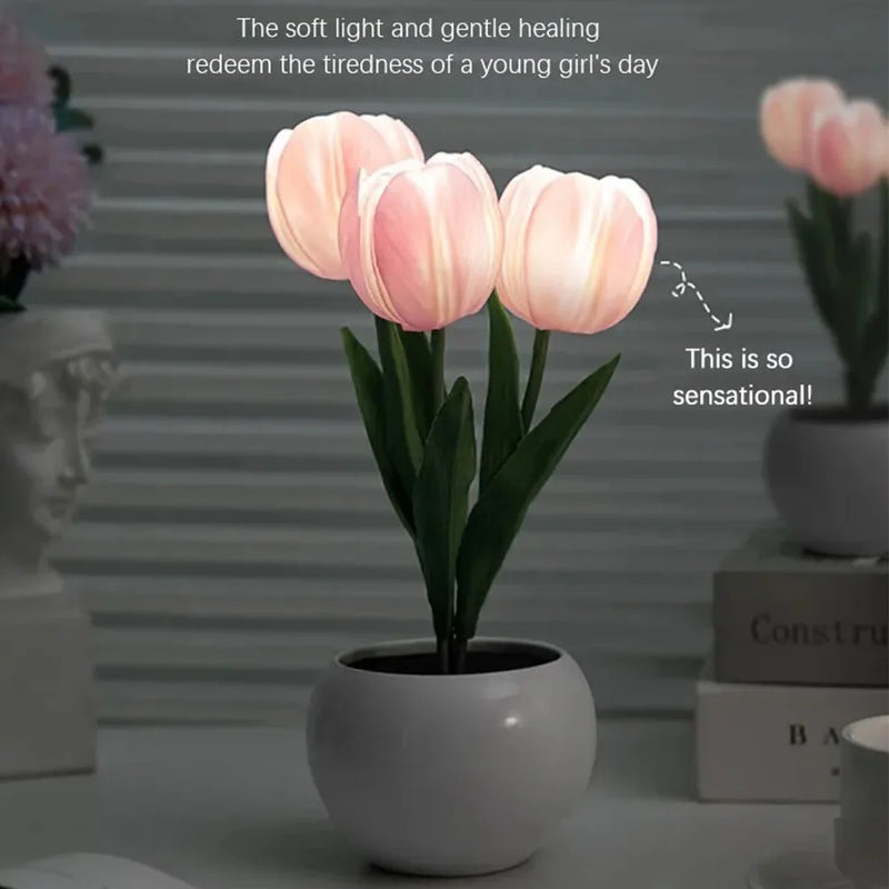 LED Tulip Lamp – Decorative Night Light