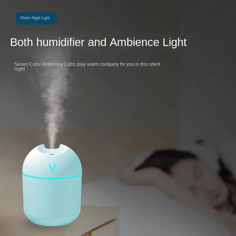 250ML Humidifier Mini Aromatherapy Humidifiers Diffusers For Home Light USB Essential Oil Diffuser