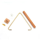 Toilet Paper Roll Holder Wooden Paper Roll Hook – Bathroom Storage Rack