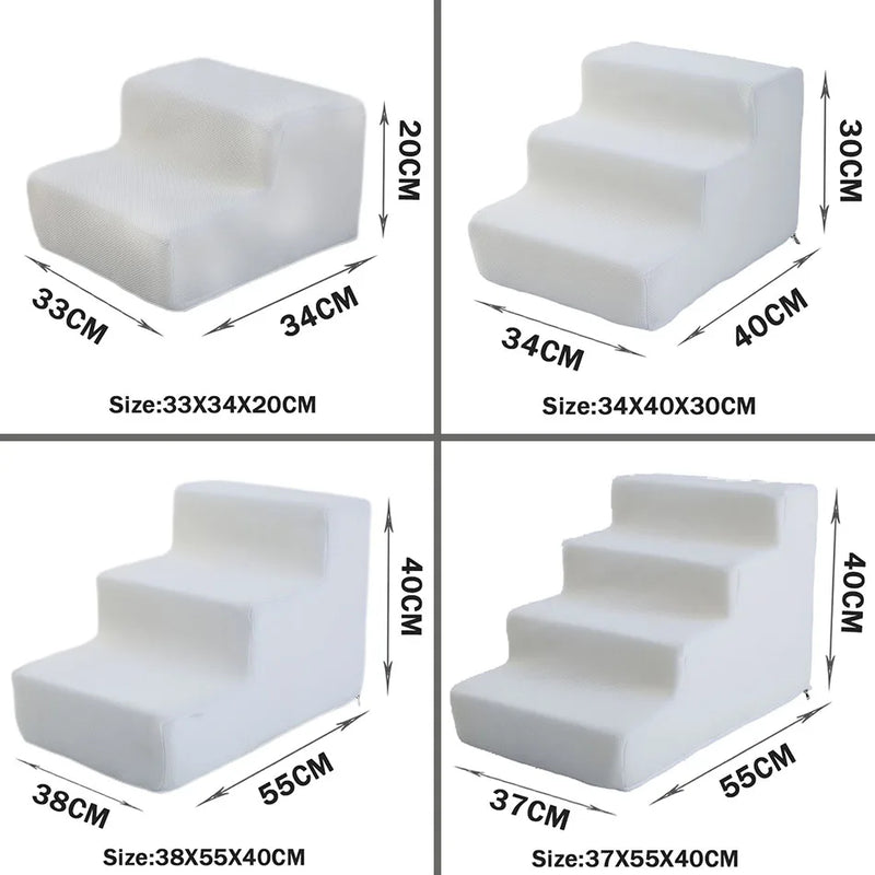 Pet Furniture Stairs - Detachable Sponge Step Ladder for Cats & Dogs for Furniture