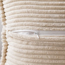 Corduroy Boho Striped 18x18 Inch Cushion Cover for Sofa, Couch or Bedroom