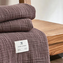 Colorful Cotton Blankets | Layers of Gauze Cover Blanket with Tassel | Multi-Purpose Muslin Blanket