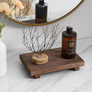 Wooden Tray Pedestal Stand – Versatile Bathroom and Kitchen Decor