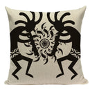 African Style Geometric Print Cushion Covers - 45x45cm Throw Pillow Cases for Home Decor