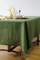 100% Pure Linen Tablecloth – Natural Fabric