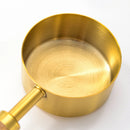 Stylish Measuring 4-Piece Cup and Spoon Sets | Stainless Steel with Wooden Handle in Gold, Black, or Silver