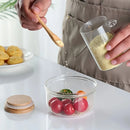 Airtight Glass Storage Jar with Bamboo Lid and Spoon - for Candy, Biscuits, and Lollies, Nuts and Other Food