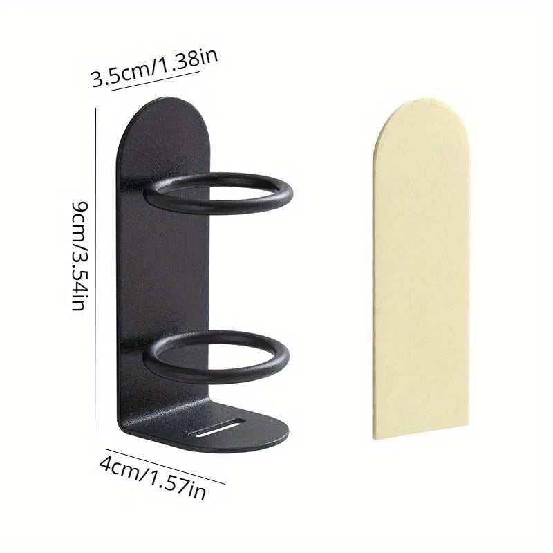 Space-Saving Metal Wall-Mounted Toothbrush Holder