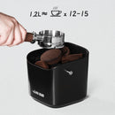 MHW-3BOMBER: Square Coffee Grounds Knock Box – Removable Bar & Non-Slip Base