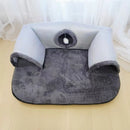 3-in-1 Cat Tunnel Play Mat Bed | Warm and Fluffy with Anti-Slip Base