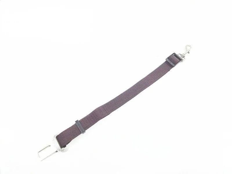 Adjustable Pet Car Seat Belt – Dog & Cat Safety Harness with Lead Clip for Vehicle Travel