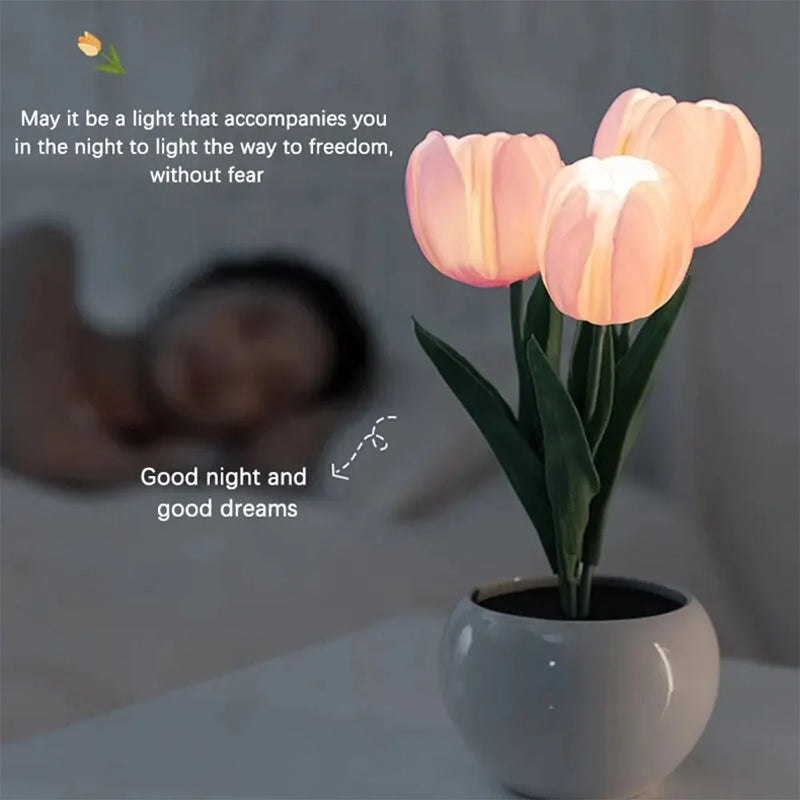 LED Tulip Lamp – Decorative Night Light