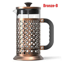 Elegant Lattice Design French Press Coffee Maker 1000ml
