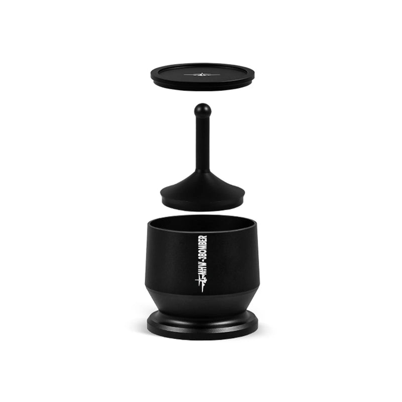 MHW-3BOMBER 58mm Espresso Dosing Funnel with Stirrer – Aluminum Coffee Dosing Cup for Baristas