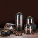 Glass Vacuum Sealed Coffee Bean Storage | Airtight Food Storage Jar with Pump