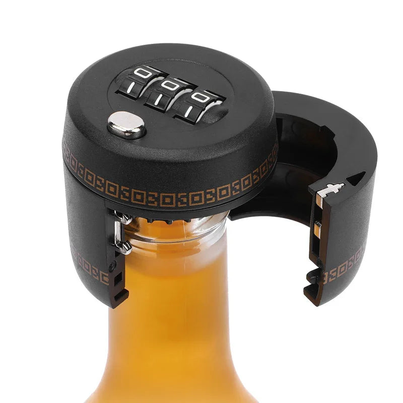 Wine Bottle Lid with Password Lock ABS+Zinc Alloy