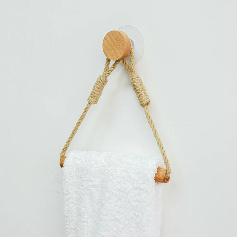 Wall-Mounted Wooden Toilet Paper Holder – Stylish Bathroom Accessory