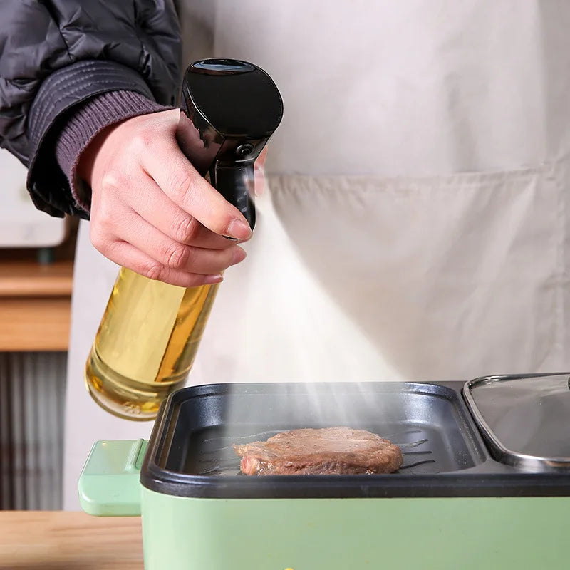 Premium Oil Spray Bottle – 200/300/500ML Refillable Olive Oil Dispenser for Cooking & BBQ
