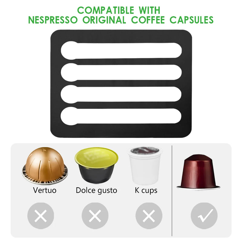 Nespresso Coffee Capsule Holder – Rotatable Wall Mounted Storage Rack for 24/40 Pods