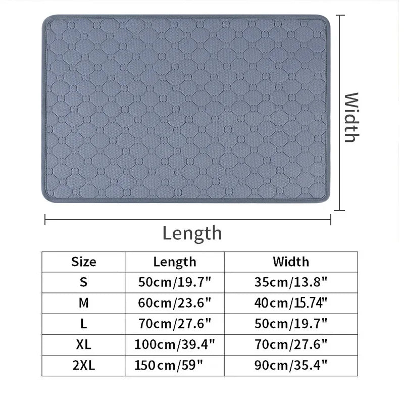 Washable Dog Urine Pads – Reusable Anti-Slip Training Pad for Dogs & Puppies