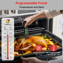 Waterproof, Rechargeable Digital Meat Thermometer with Foldable Probes