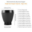Coffee Grinder Single Dose Hopper with Bellows – Cleaning Tool for Eureka Mignon and Helios