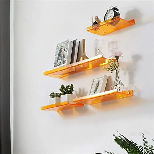 Acrylic Floating Shelf for Wall Storage – Versatile Display Organizer for Any Room