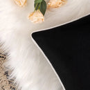 Decorative Square Pillow Cover with Piping for Sofa or Bed - Cushion Cover Only