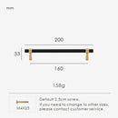 Nurlin Solid Brushed Antique Brass Cabinet Handle – T-Bar Pull