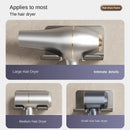 Wall-Mounted Hair Dryer Holder – Aluminum Bathroom Organizer for Hair Care Essentials