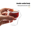 Double Wall Glass Espresso Cups – Anti-scald Reusable Coffee, Tea, and Wine Cups