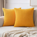 Corduroy Throw Pillow Covers – Soft Textured Cushion Covers for Couch, Sofa or bed