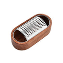 Stainless Steel Cheese Grater With Wooden Storage Box | Grate Parmesan, Chocolate, Nutmeg and More